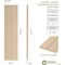 Ekena Millwork Rustic Two Board Joined Board-n-Batten Sandblasted Faux Wood Shutters w/No Batten, 11W x 54H, PR SHUBJN11X54SDPR - alternate 3
